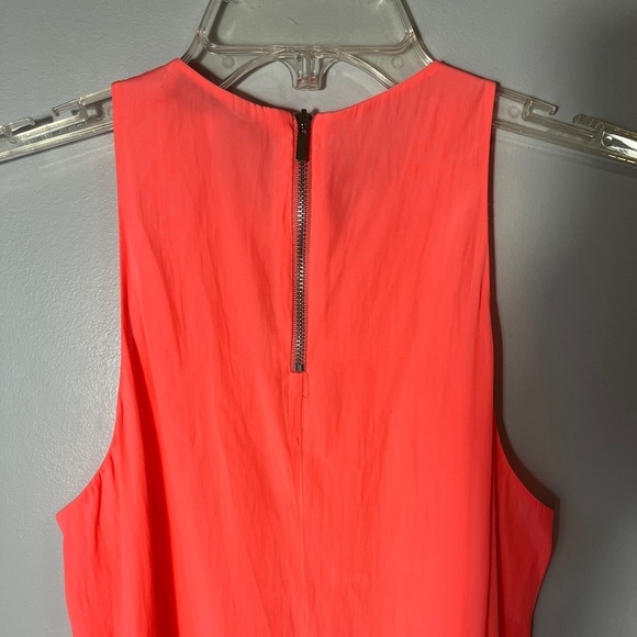 🏷️ 2/$20 Elizabeth and James Drapey High Neck Neon Pink Tank - Picture 3 of 8
